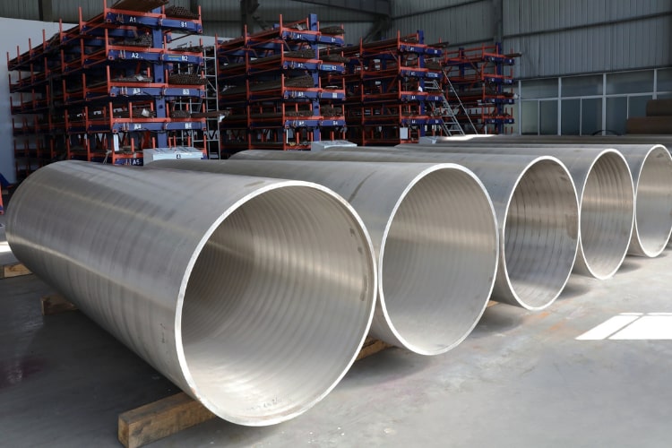 Large diameter steel pipe